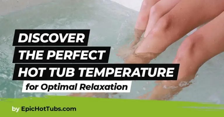 ideal temperature for hot tub water