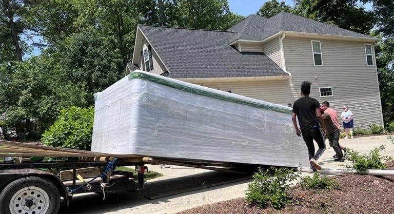 Como 45 Swim Spa Delivery Project