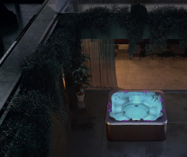 hot tub from above