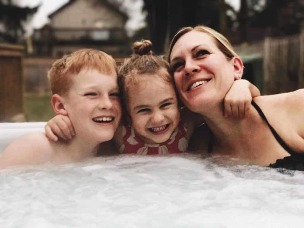 Family hot tub