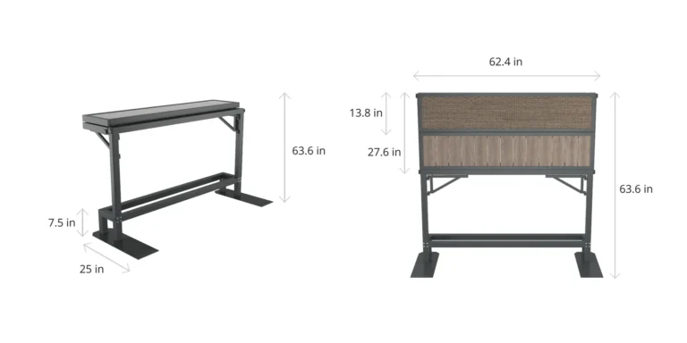 Bar and Privacy Screen Dimensions