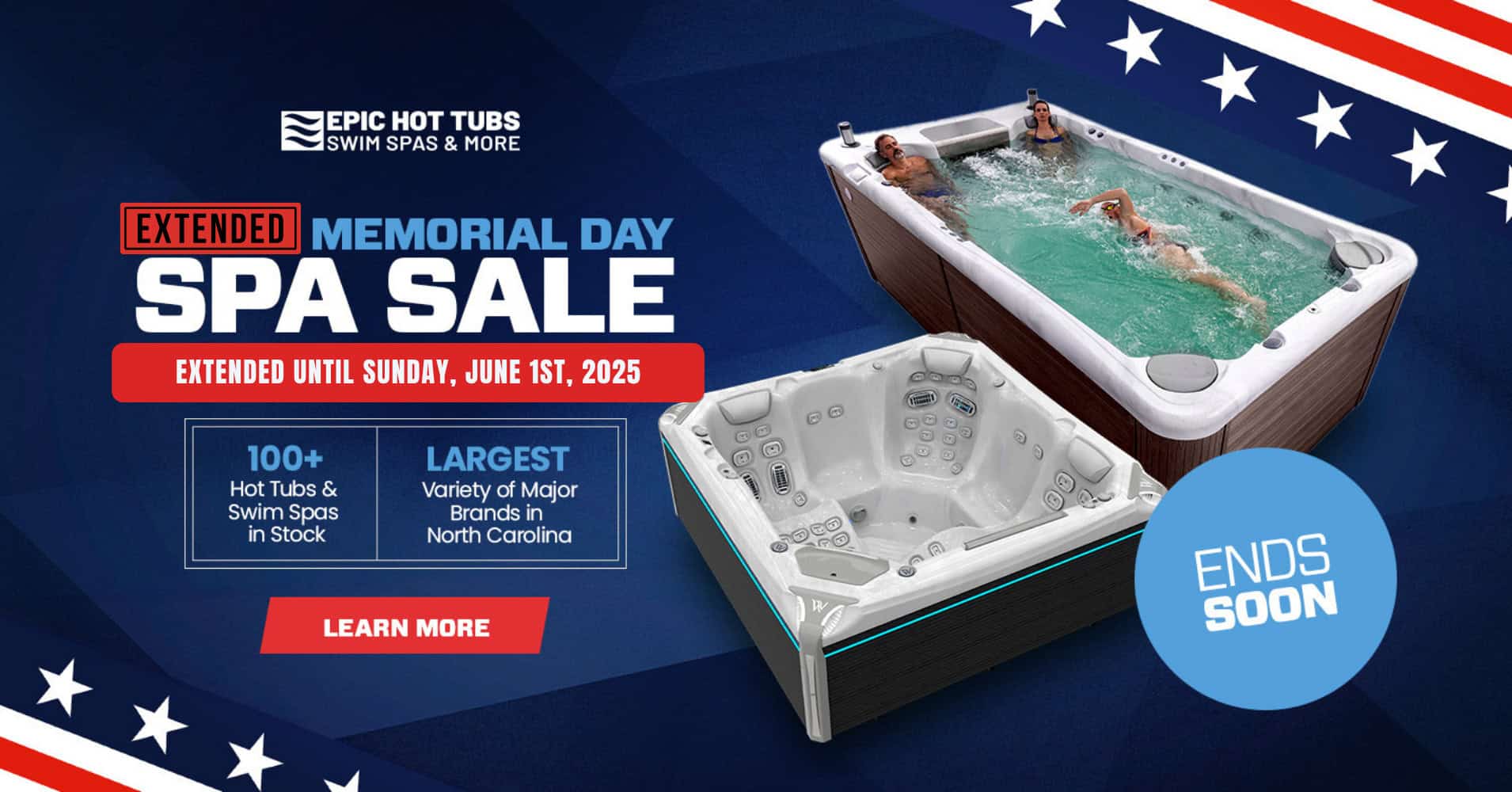 Memorial Day Hot Tub & Swim Spa Sale | North Carolina