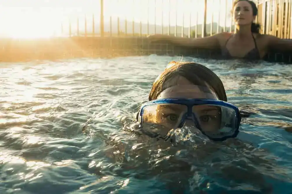 Relaxing in a well-maintained long-lasting hot tub