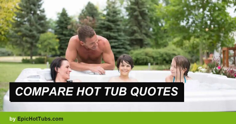 Compare hot tub quotes without missing hidden costs - family in a backyard hot tub