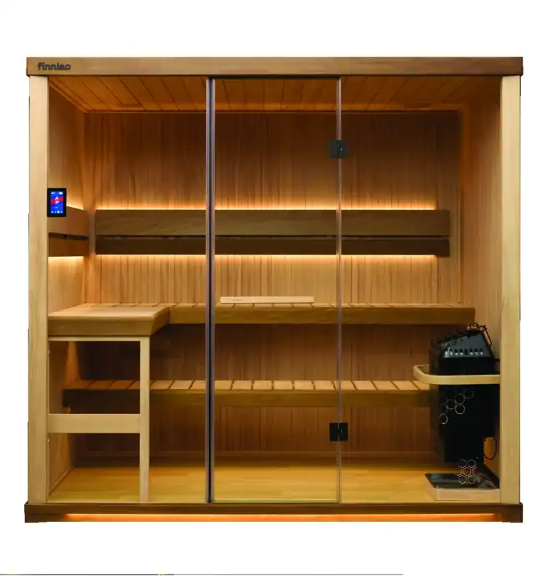 Finnleo Hallmark 4 sauna with wraparound seating
